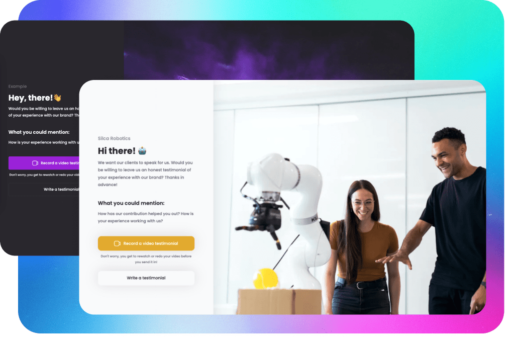 You own testimonial collection page You own testimonial collection page